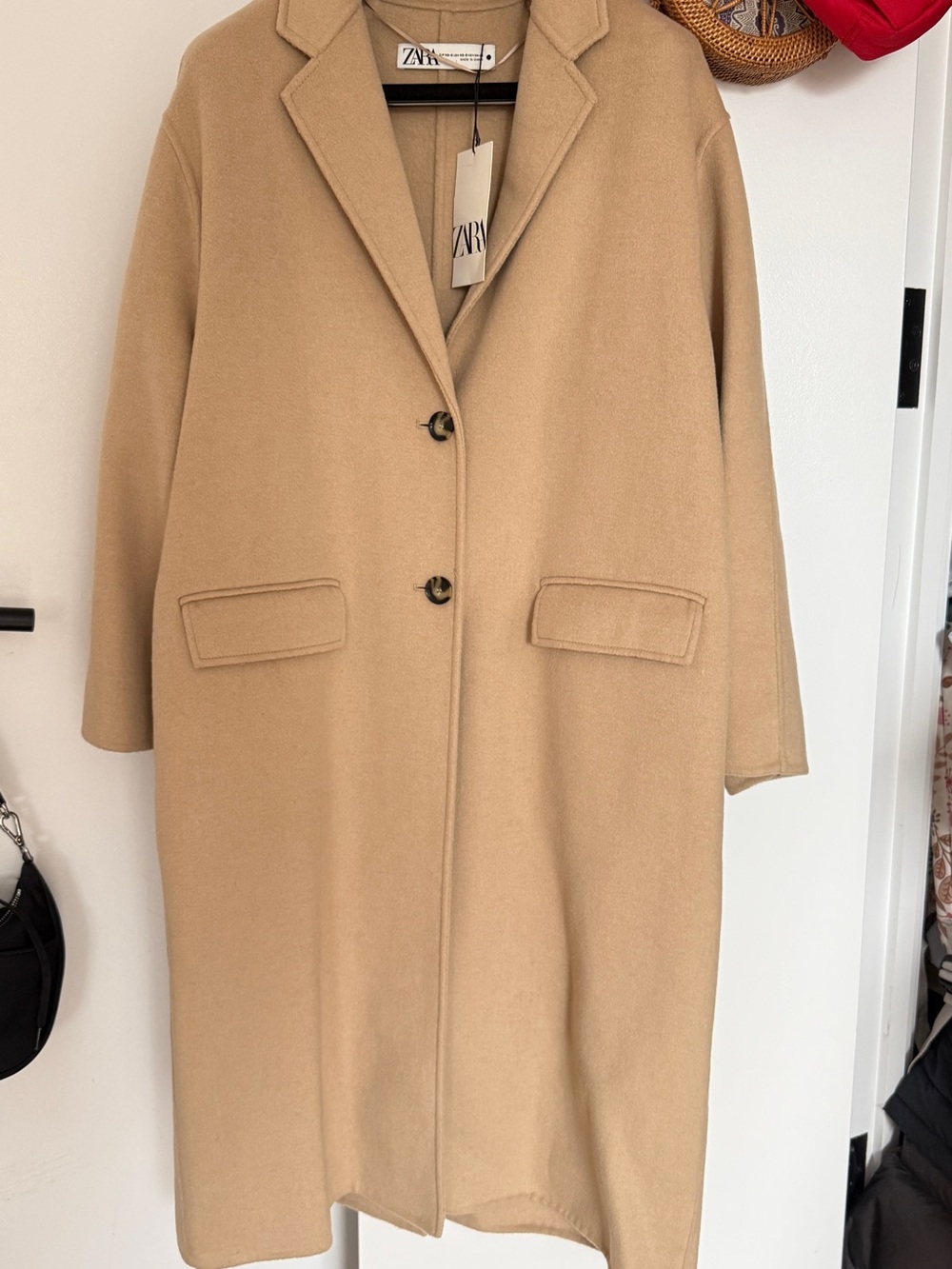 Zara NWT Beige Wool Coat